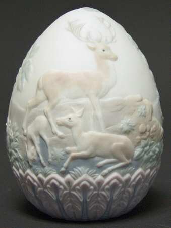 Annual Egg 1996-Deer & Fawns - Boxed