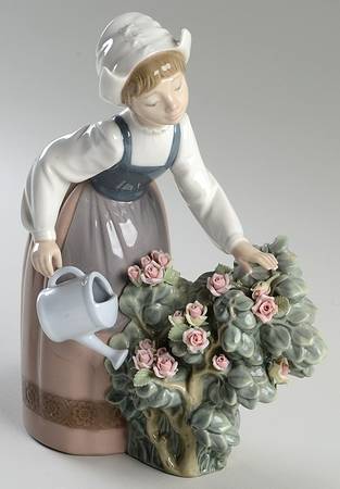 Children with Flowers Girl Watering - Boxed
