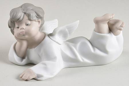 Little Angels in White Angel Reclining - No Box
