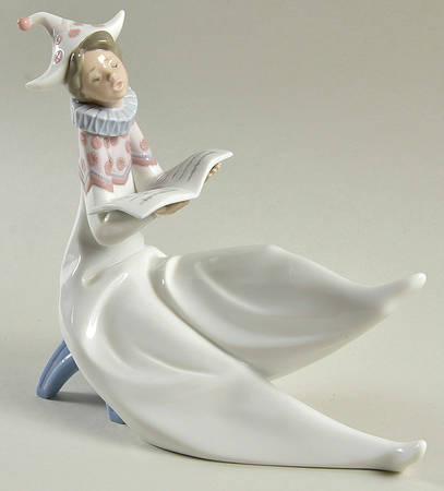 Commedia Dell'Arte Young Jester Singer - Boxed