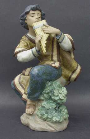 Musical Andean Flute Player - Boxed