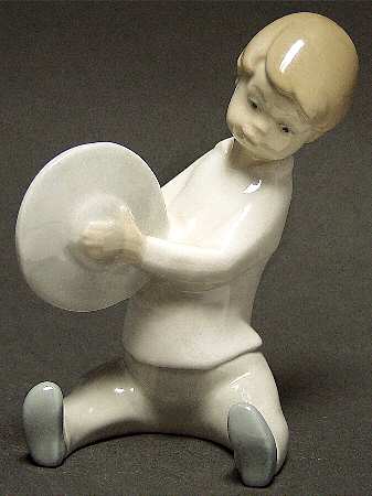 Musical Children Boy With Cymbal - No Box