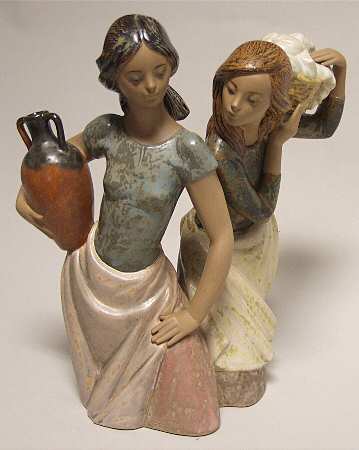 Women Working Laundress And Water Carrier - With Box