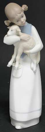 Children with Animals Girl With Lamb - Boxed