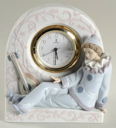 Lladro Clocks Pierrot - Boxed