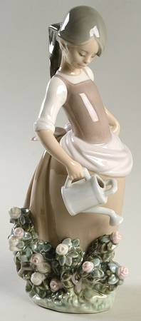 Children with Flowers Girl With Watering Can - Boxed