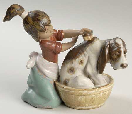 Children with Animals Bashful Bather - No Box
