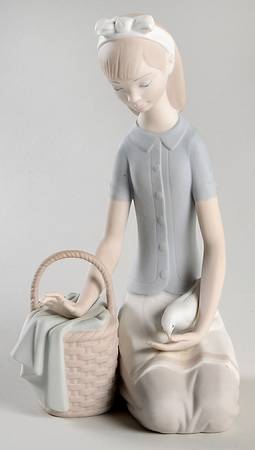 Children with Animals Girl With Dove - No Box