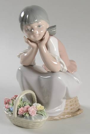 Children with Flowers Pondering - Boxed