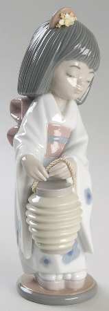 China Dolls Set Oriental Lantern - Boxed