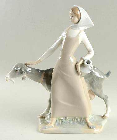 Children with Animals Girl With Pitcher - No Box