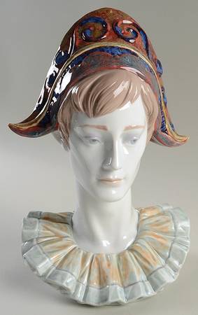 Commedia Dell'Arte Pensive Harlequin - Boxed