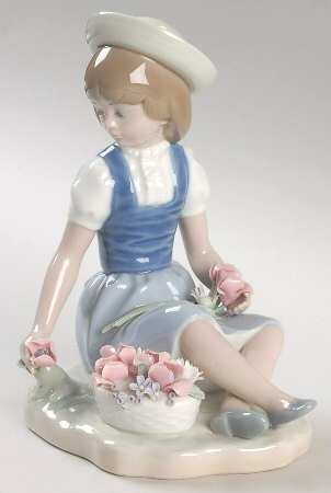 Children with Flowers Picking Flowers - No Box