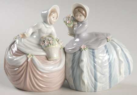 Children with Flowers Petite Pair - Boxed