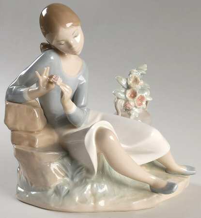 Children with Flowers Rosalinda - No Box