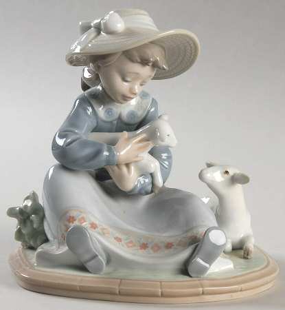 Children with Animals Lambkins - Boxed