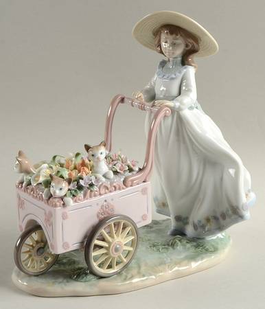 Children with Animals Kitty Cart - No Box