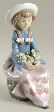 Children with Flowers Pretty And Prim - No Box