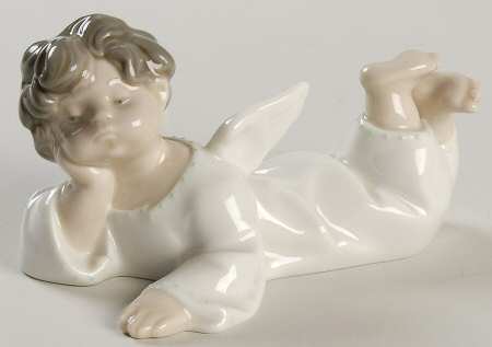 Little Angels in White Angel Reclining-Dots - No Box