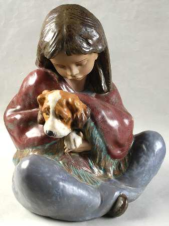 Children with Animals Loyal Companion - Bx295 With Box