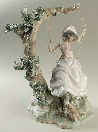 Romance (Singles) Victorian Girl On Swing - Boxed