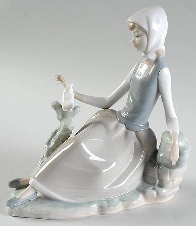 Shepherd and Shepherdess Shepherdess With Dove - No Box