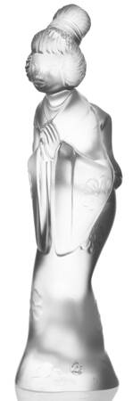 Lladro Crystal-Figurines Geisha-Praying-Frosted - No Box
