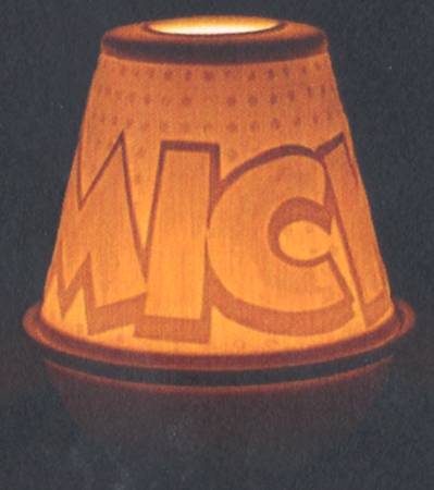 Lithophane Candle Votive Mickey Mouse (Rechargable Led) - Boxed
