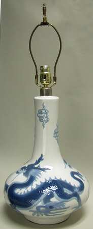 Lladro Lamps Dragons Jug (White) - Boxed