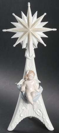Lladro Candlesticks-Holders Angelic Light - Boxed