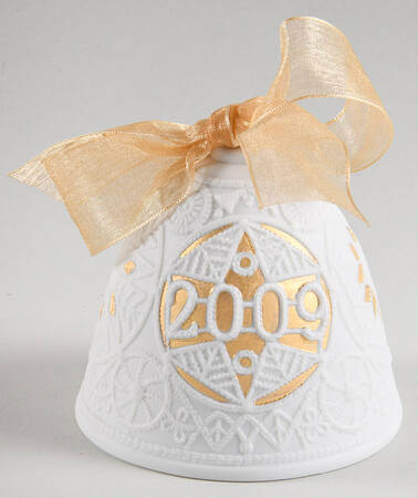 Annual Christmas Bell 2009-Re-Deco Gold-L7163 - Boxed