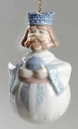 Lladro Christmas Ornament-Figural King Gaspar - Boxed