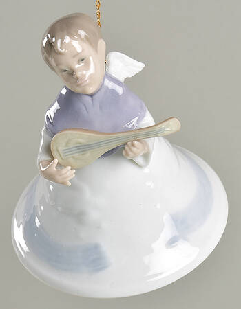 Lladro Christmas Ornament-Figural Heavenly Musician - Boxed