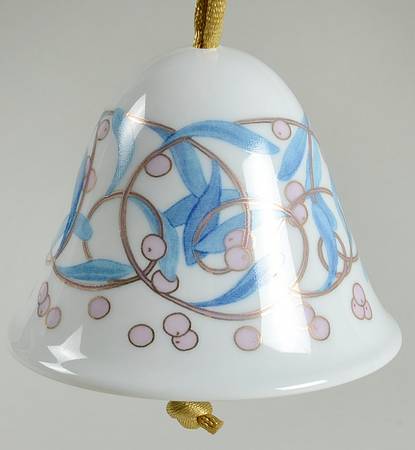 Lladro Christmas Ornament-Figural Mistletoe Bell - Boxed
