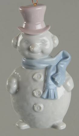 Lladro Christmas Ornament-Figural Snowman - Boxed