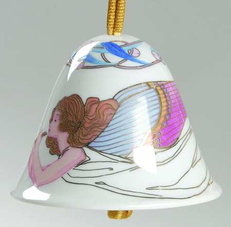 Lladro Christmas Ornament-Figural Angelic Melody Bell - No Box
