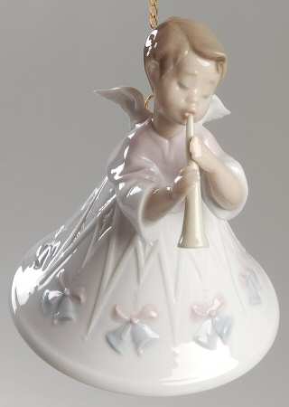 Lladro Christmas Ornament-Figural Heavenly Flutist - Boxed