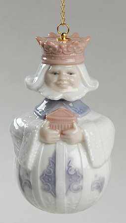 Lladro Christmas Ornament-Figural King Melchior - With Box