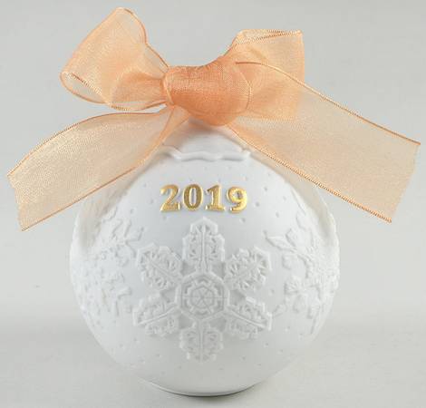 Annual Ball Ornament 2019 Re-Deco Gold - L8444 - Boxed