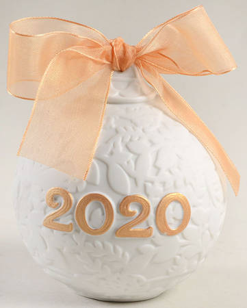 Annual Ball Ornament 2020 Re-Deco Gold - With Box