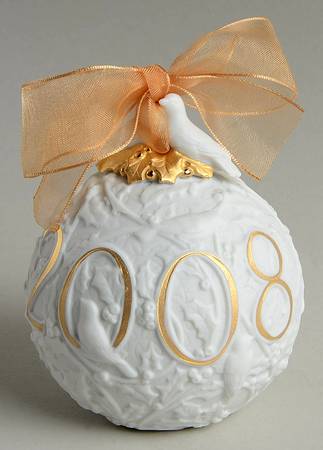 Annual Ball Ornament 2008-L7141g-Re-Deco - Boxed