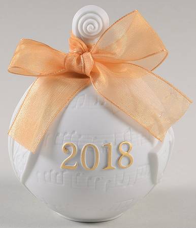 Annual Ball Ornament 2018 Re-Deco Gold-L8435 - Boxed