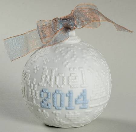 Annual Ball Ornament 2014 Christmas Ball - L8389 - Boxed