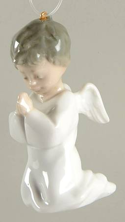 Miniature Ornaments-Lladro Angel Kneeling - No Box