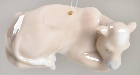 Miniature Ornaments-Lladro Ox-Cow - No Box