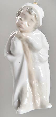 Miniature Ornaments-Lladro Shepherd Standing - No Box
