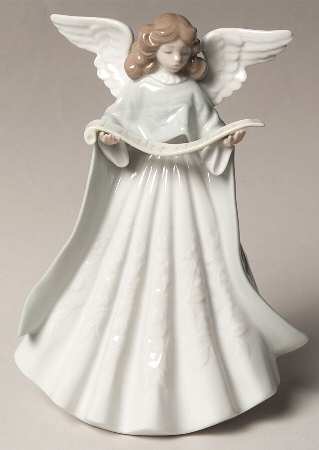 Tree Toppers Angels Angel Tree Topper-Green - With Box