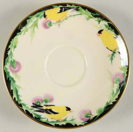 Birds of America Goldfinch Saucer-Only - No Box
