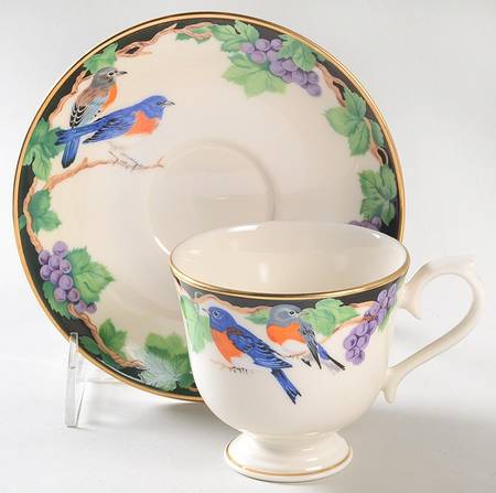 Birds of America Bluebird Cup & Saucer - No Box