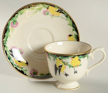 Birds of America Goldfinch Cup & Saucer - No Box